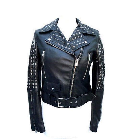 Romeo & Juliet Couture Jackets & Blazers - Zara NWT BLACK LEATHER MOTO JACKET